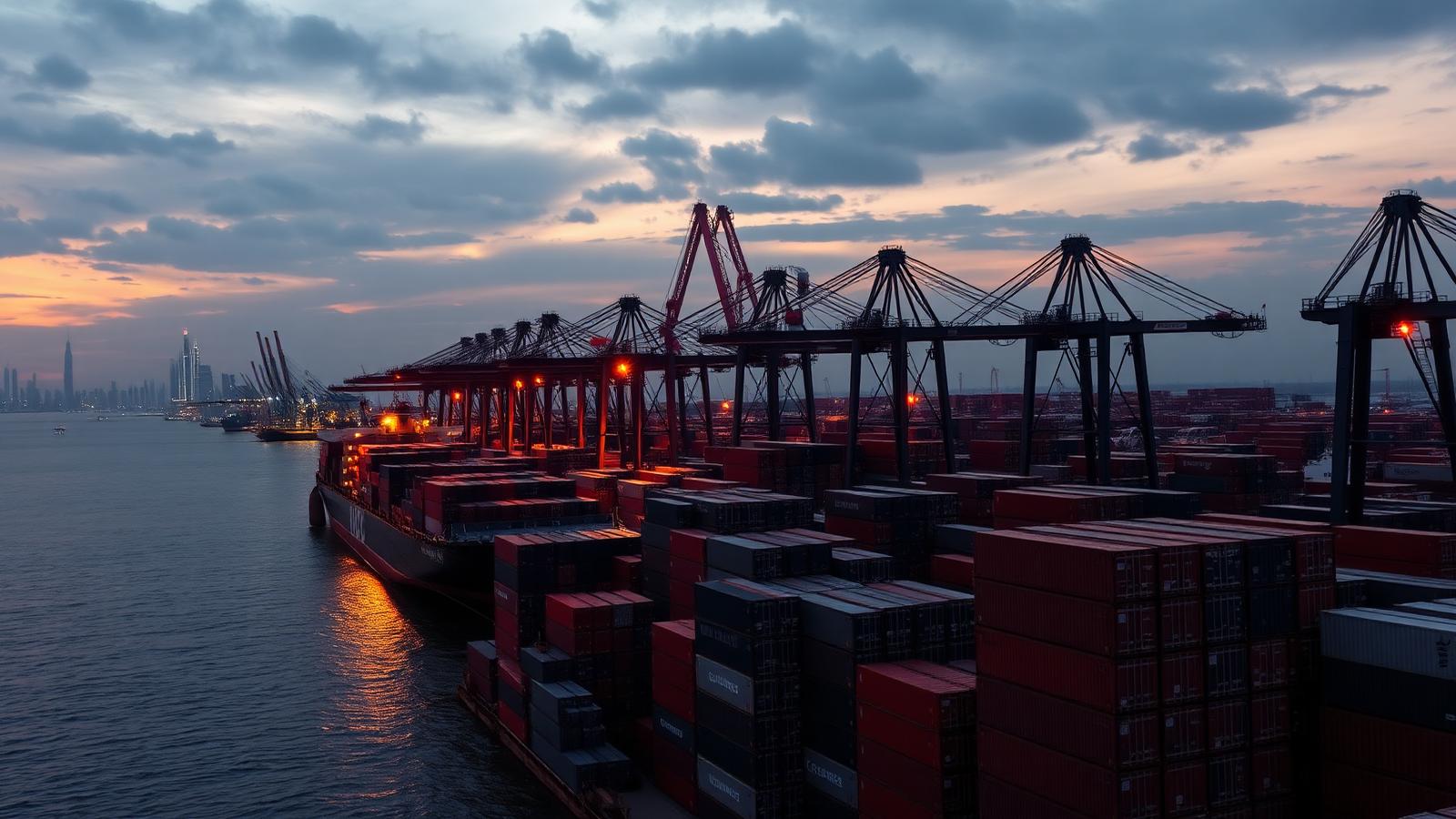 International shipping port